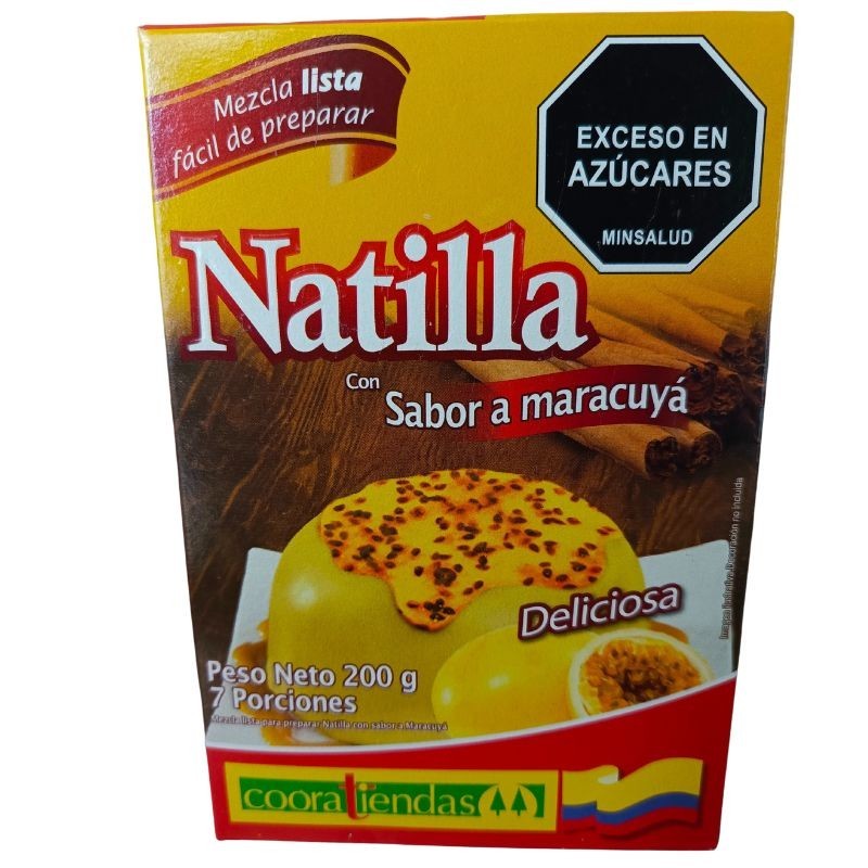 Natilla Sabor Maracuyá Cooratiendas X200Gr