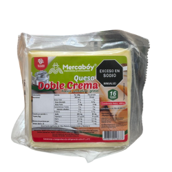 Queso Doble Crema Mercaboy 400g 16 Tajadas