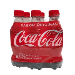 Gaseosa Coca Cola Original Mini 6 Und 250mL c/u