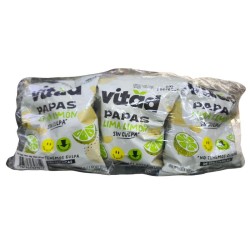 Papas Vitad Lima Limón Lonchera X6 Unidades