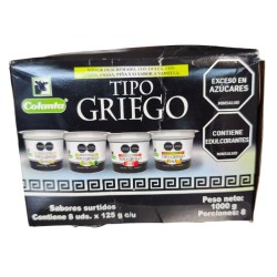 Yogurt Griego Colanta Surtido X8und X125Gr c/u X1.000Gr