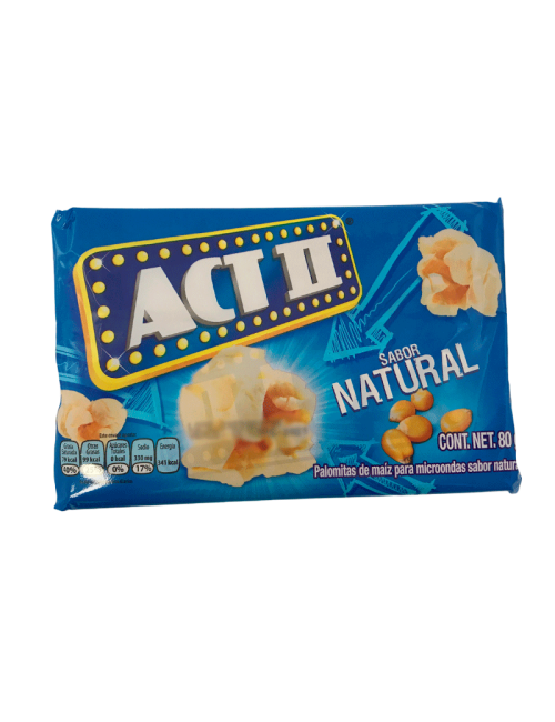 Palomitas Act II Natural 80gr