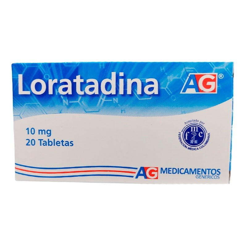 Loratadina AG 20 Tabletas 10mg