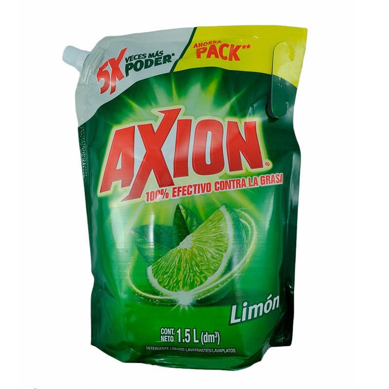 Lavaplatos Axion Líquido Limón 1500mL