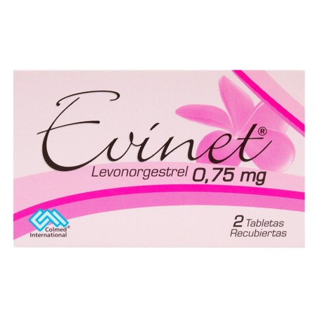 Evinet 0.75mg 2 Tabletas