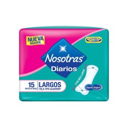 Protectores Diarios Nosotras Largos 15 Und