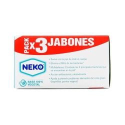 Jabón Neko Blanco Antibacterial 125G c/u 3Und