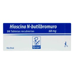 Hioscina N-Butilbromuro Recipe 20 Tabletas 10mg