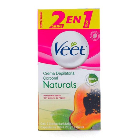 Crema Depilatoria Veet Papaya 2 Und 200ml