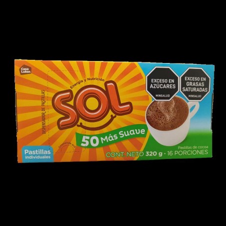 Chocolate Sol 50 Más Suave 320gr