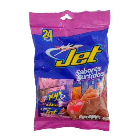 Chocolatina Jet Sabores Surtidos 24 Und 144gr