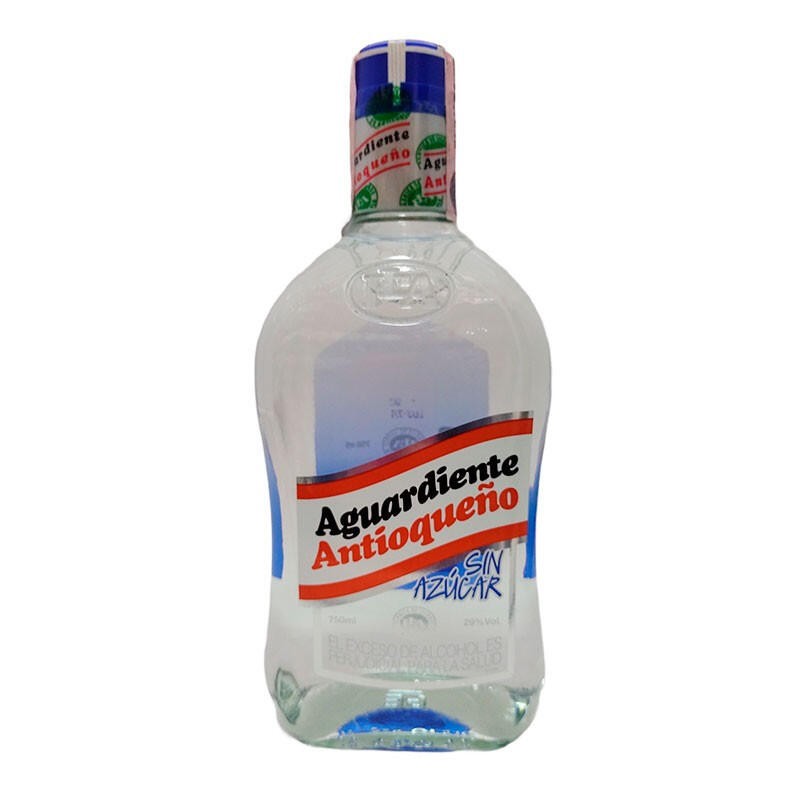 Aguardiente Antioqueño Sin Azúcar Azul 750ml