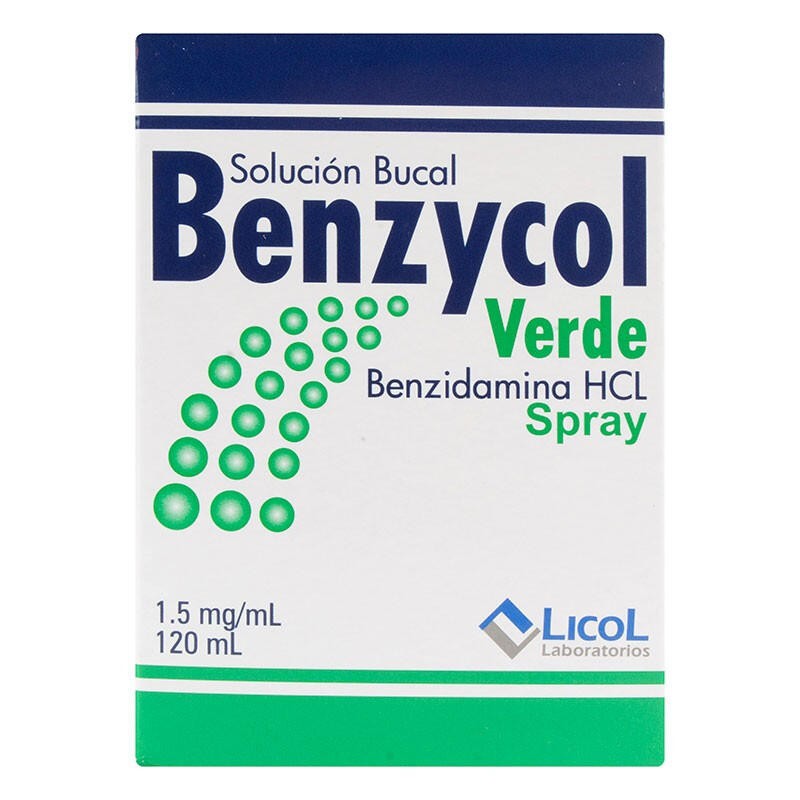 Solución Bucal Benzol Verde 120mL