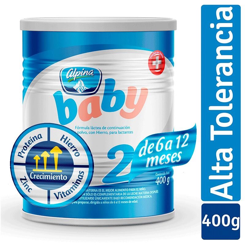 Leche Alpina Baby 2 Fórmula Infantil 400gr