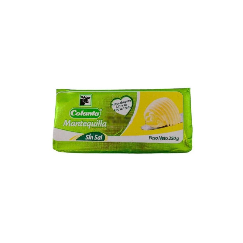 Mantequilla Colanta sin Sal 250gr