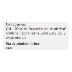 Alerfast Suspensión Oral  30 Mg/5mL 150mL