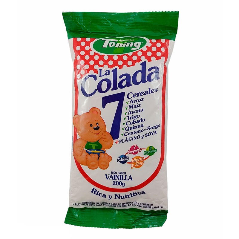 Colada 7 Cereales Toning Vainilla 200gr