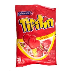 Chupeta Tipitín Corazón Colombina 25 Und 225gr