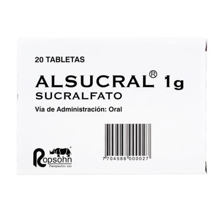 Alsucral 1gr 20 Tabletas