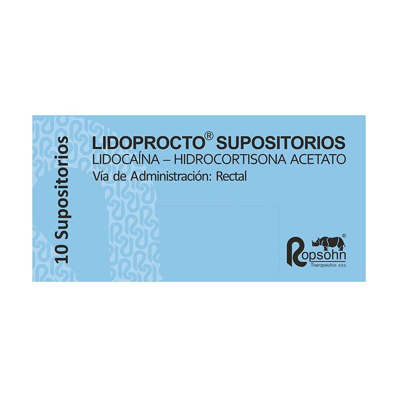 Lidoprocto Ropsohn 10 Supositorios