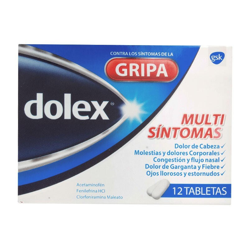 Dolex Gripa 12 Tabletas