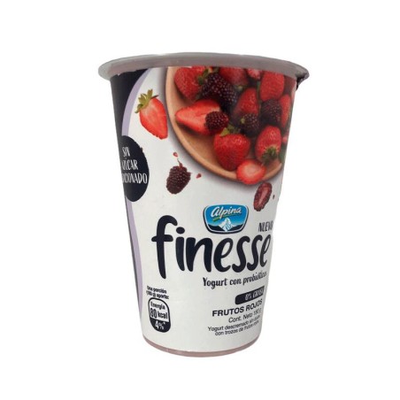 Yogurt Finesse Alpina Frutos Rojos 180gr