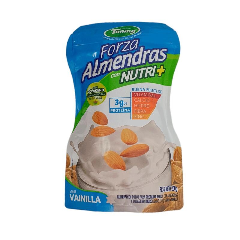 Leche de Almendras Toning en Polvo Vainilla Forza 200gr