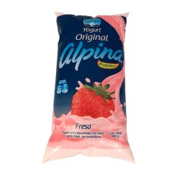 Yogurt Original Alpina Sabor a Fresa en Bolsa 900gr