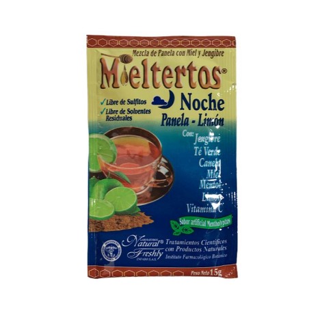 Mieltertos Noche Panela-Limón Sobre 15gr