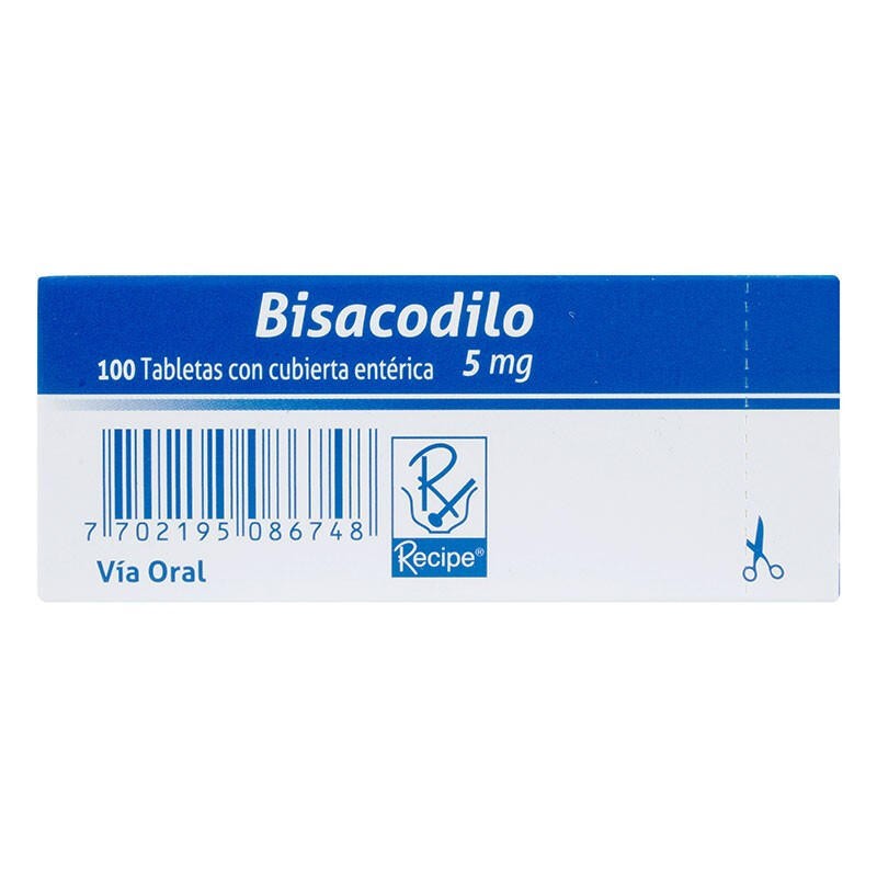 Bisacodilo Recipe Fracción 10 Tabletas 5mg