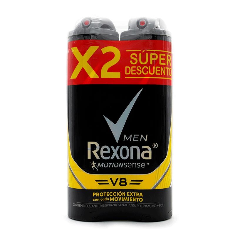 Desodorante Rexona V8 Spray 2 Und 300ml