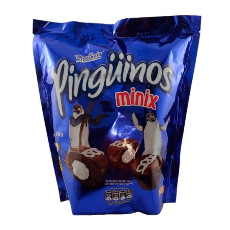 Ponqué Bimbo Pingüinos Minix 12 Und 20gr