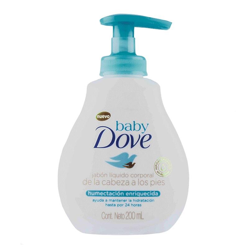 Jabón Liquido Baby Dove Humectación Enriquecida 200mL