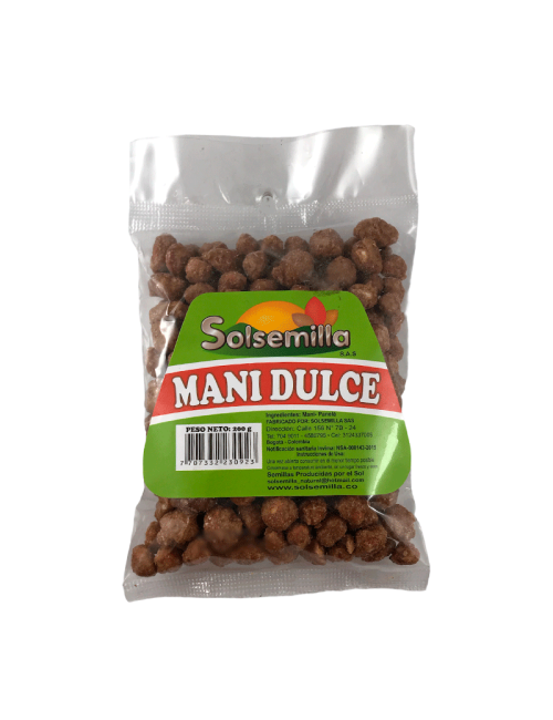 Maní Dulce Solsemilla 200gr