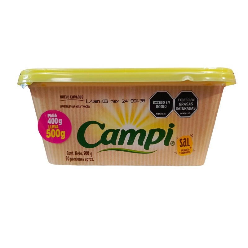 Margarina Campi Con Sal P400L500g