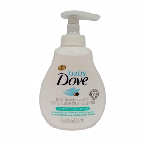 Jabón Liquido Baby Dove Humectación Sensible 200ml