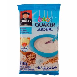 Colada Baby Quaker 3 Cereales 200gr