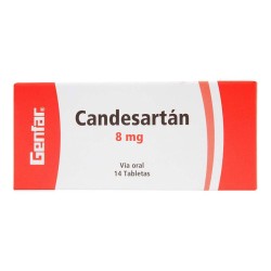 Candesartán Genfar 14 Tabletas 8mg