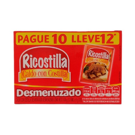 Caldo Ricostilla Desmenuzado Pague 10 Lleve 12 108gr