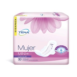 Toallas Tena Mujer Mini Con Alas 30 Und