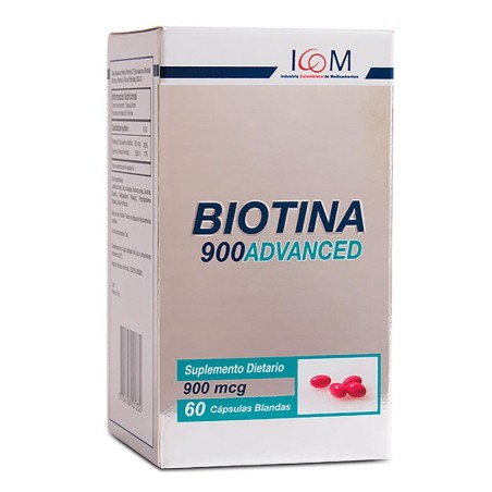 Biotina Advance Icom 60 Cápsulas 900mcg