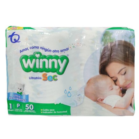 Pañales Winny Ultratrim Etapa 1 50 Und