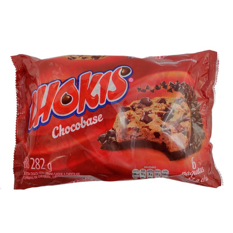 Galletas Chokis Chocolate 6 Und 282gr