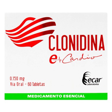 Clonidina Ecar 60 Tabletas 0.150mg