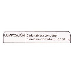 Clonidina Ecar 60 Tabletas 0.150mg