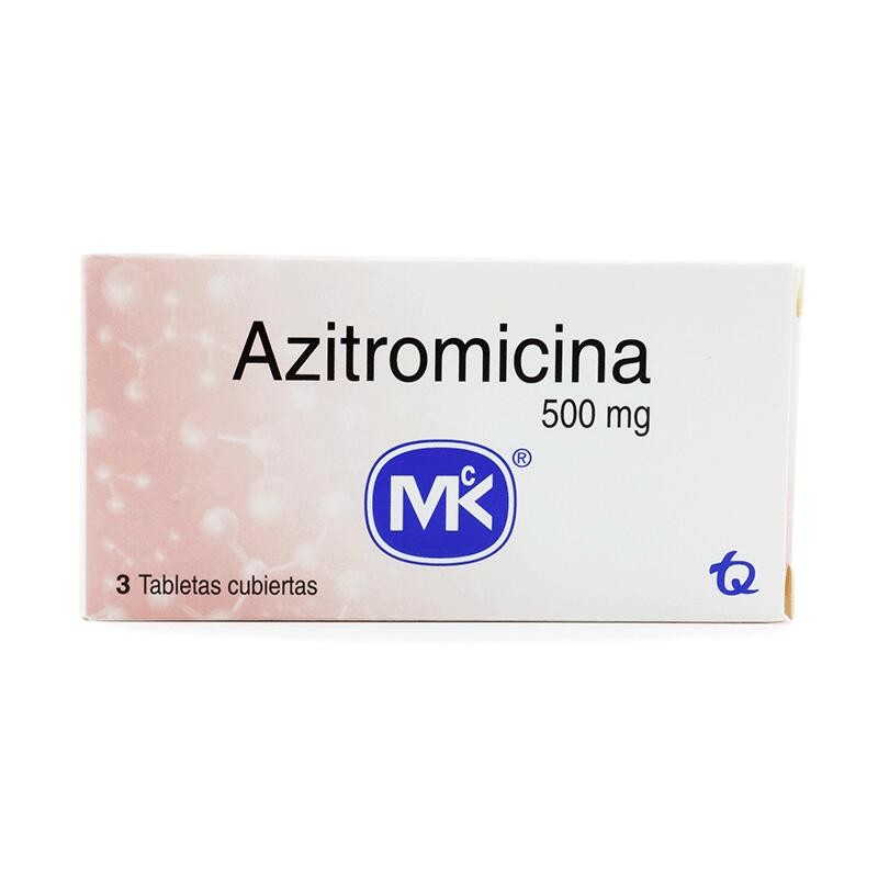 Azitromicina Mk 3 Tabletas 500mg