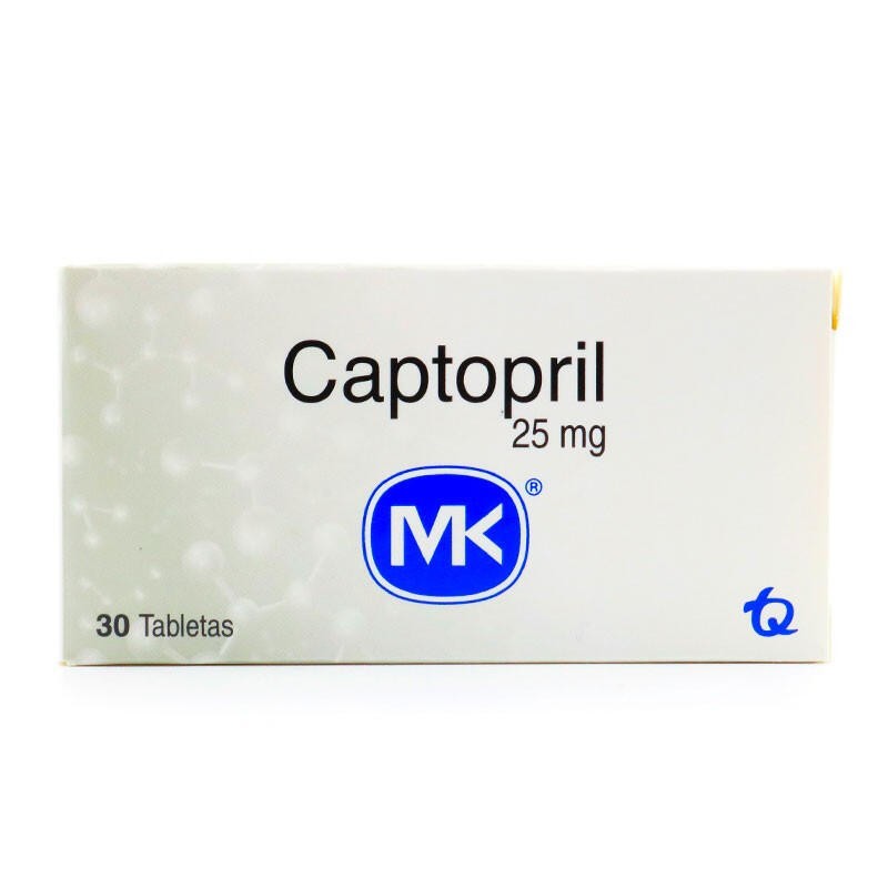 Captopril Mk 30 Tabletas 25mg