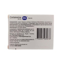 Cefalexina Mk 10 Cápsulas 500mg