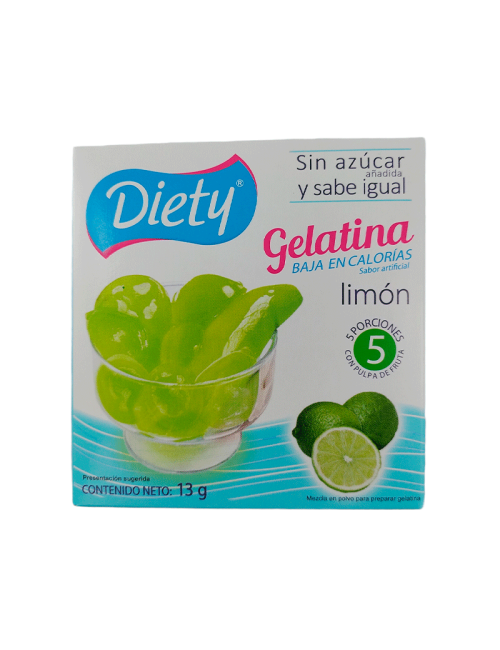 Gelatina Diety Limón 13gr