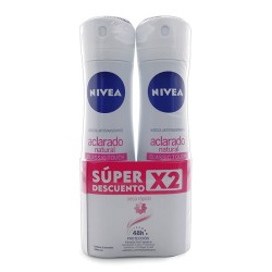 Desodorante Nivea Aclarado Natural Spray 2 Und 300ml